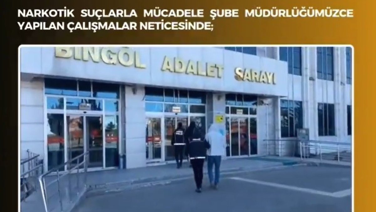 Bingöl'de uyuşturucuyla mücadele: 1 tutuklama
