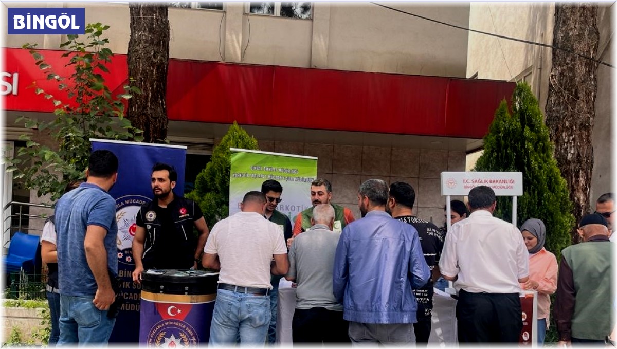 Bingöl'de vatandaşlar uyuşturucuyla mücadele konusunda bilgilendirildi