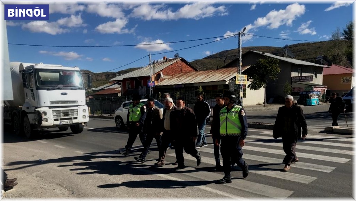 Bingöl'de 'yaya önceliği ve güvenliği' uygulamaları sürüyor