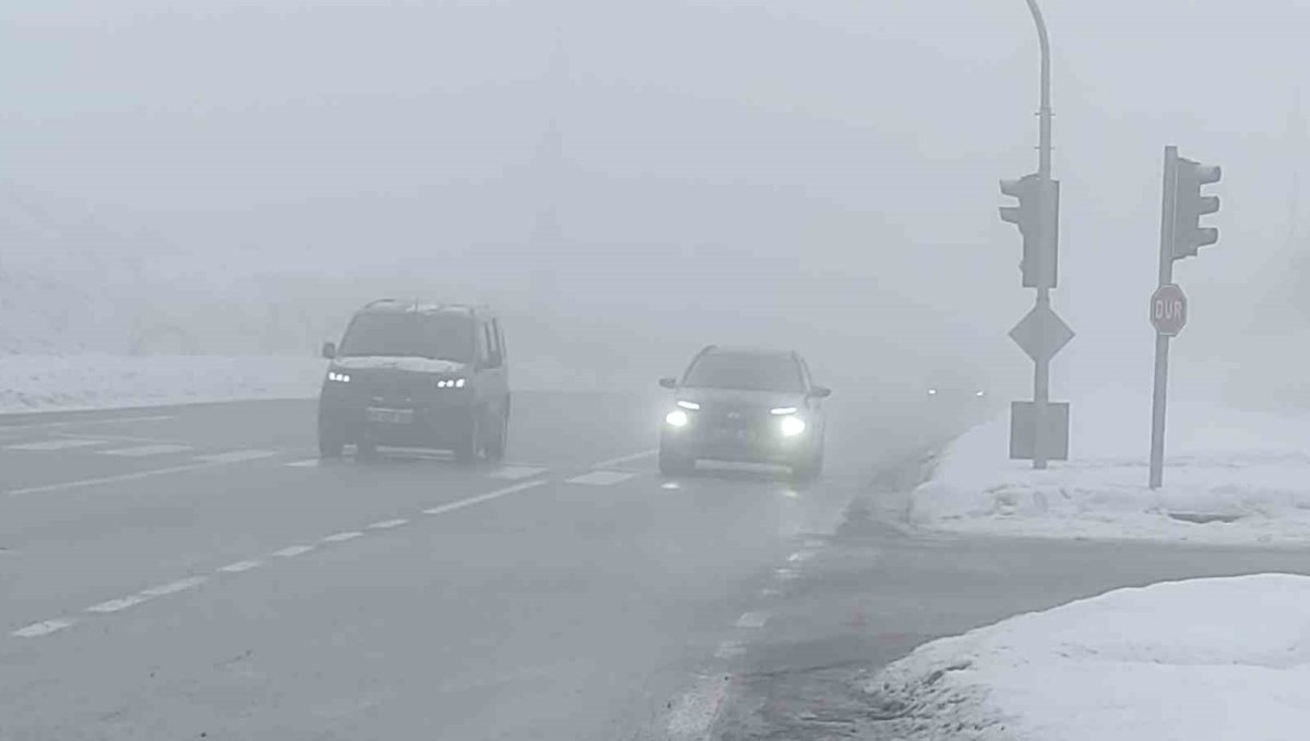 Bingöl'de yoğun sis görüş mesafesini düşürdü: Sürücüler zor anlar yaşadı