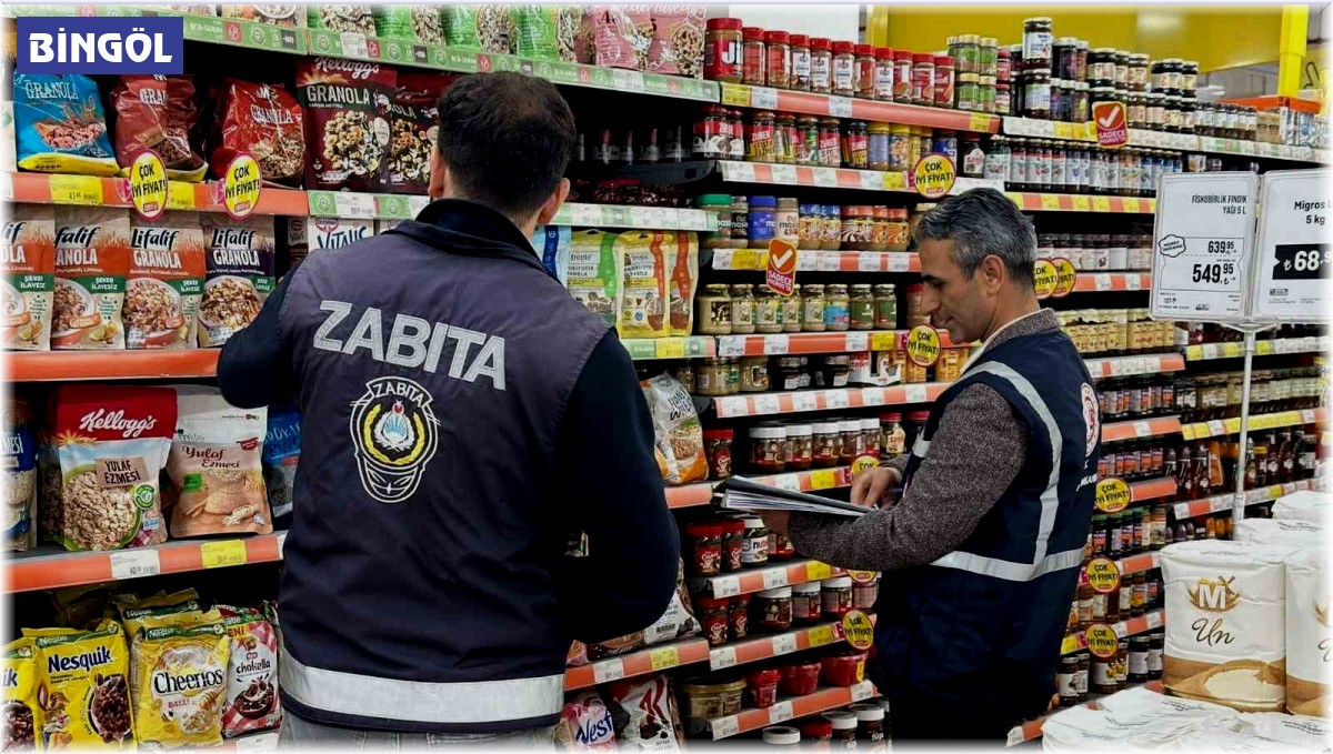 Bingöl'de zabıta ekiplerinden bayram denetimi