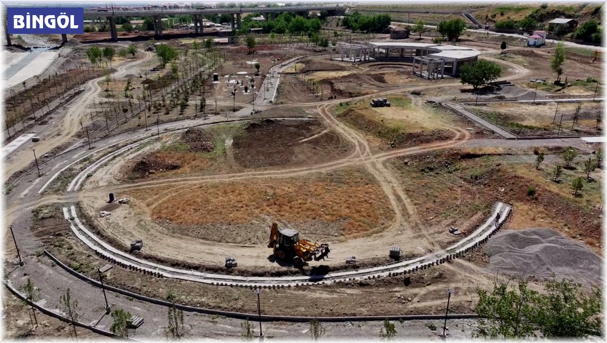 Bingöl'deki millet bahçesinde çalışmalar devam ediyor