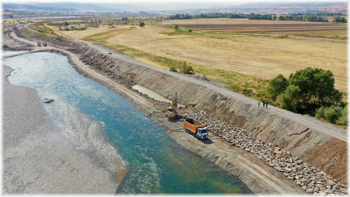 Bingöl'deki taşkın koruma çalışmalarında sona gelindi