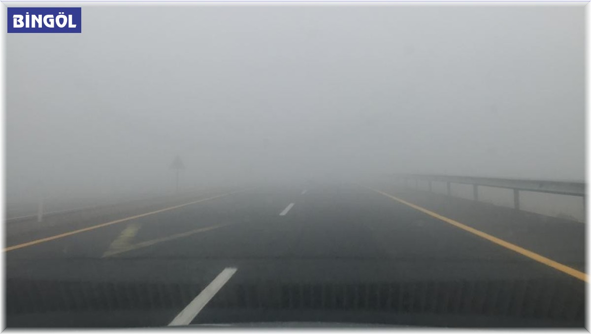 Bingöl-Elazığ kara yolunda sis nedeniyle görüş mesafesi sıfıra kadar düştü
