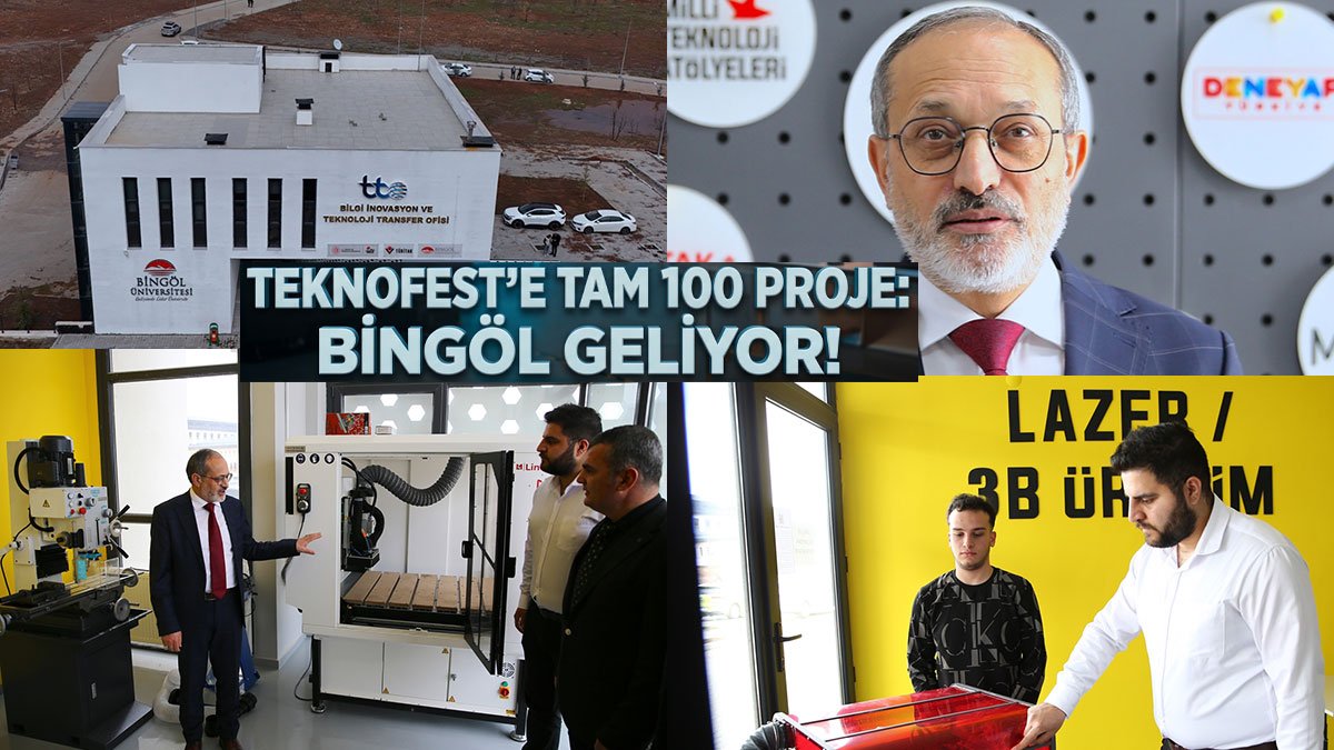 Bingöl Üniversitesi'ndeki Milli Teknoloji Atölyesi'nde TEKNOFEST için 100 proje hedefleniyor