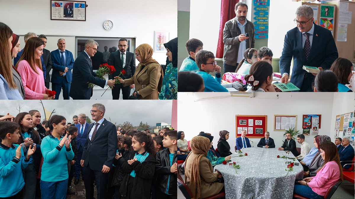 Bingöl Valisi Çelik, okul ziyaretinde öğrencilere güvenlik ve merhamet mesajı verdi
