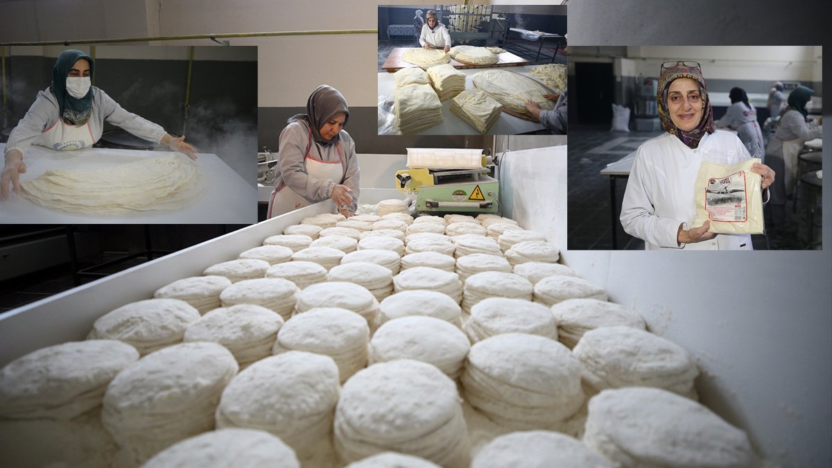 Bingöl’de bodrum katta başladığı yufka üretimini OSB’ye taşıyan kadın girişimci 11 kadına iş veriyor
