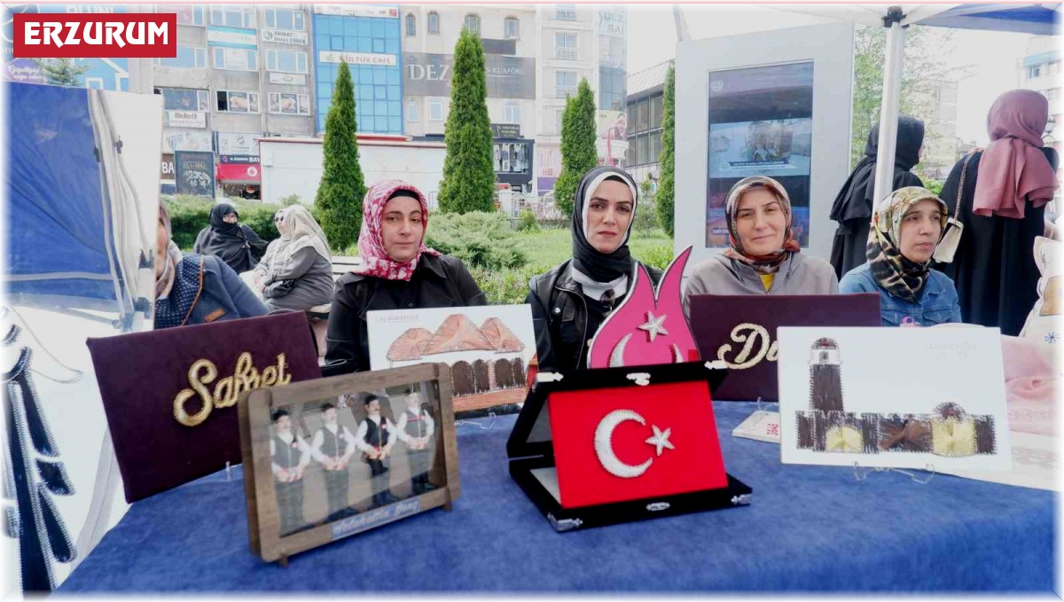 Bir yıllık emeklerini sergilediler