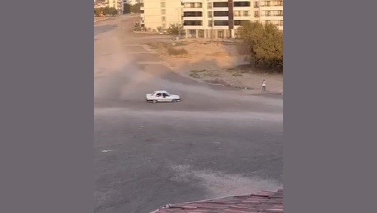 Biri drift attı, diğeri onu kayda aldı