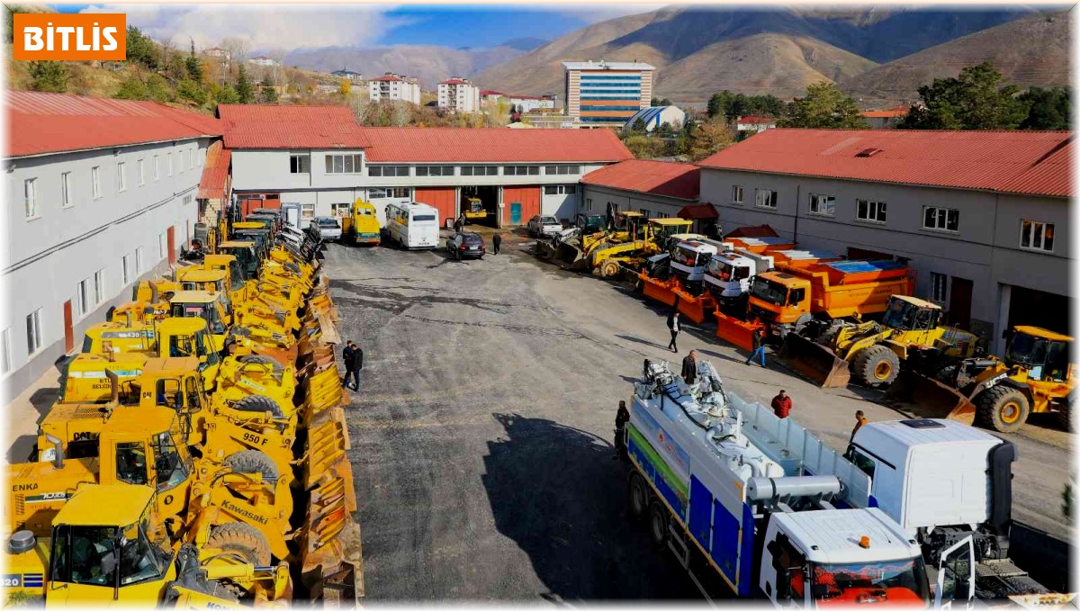 Bitlis Belediyesi 55 araç 80 personelle kışa hazır