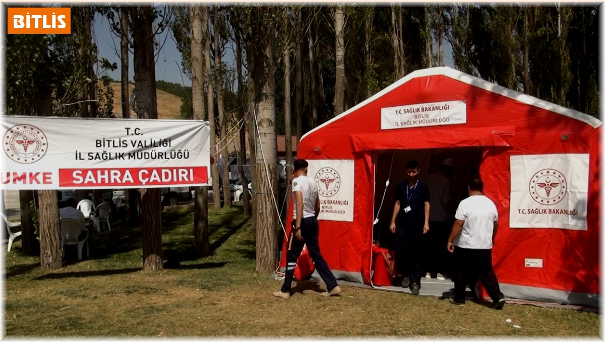 Bitlis İl Sağlık Müdürlüğü'nden 1071 etkinliklerinde sağlık hizmeti