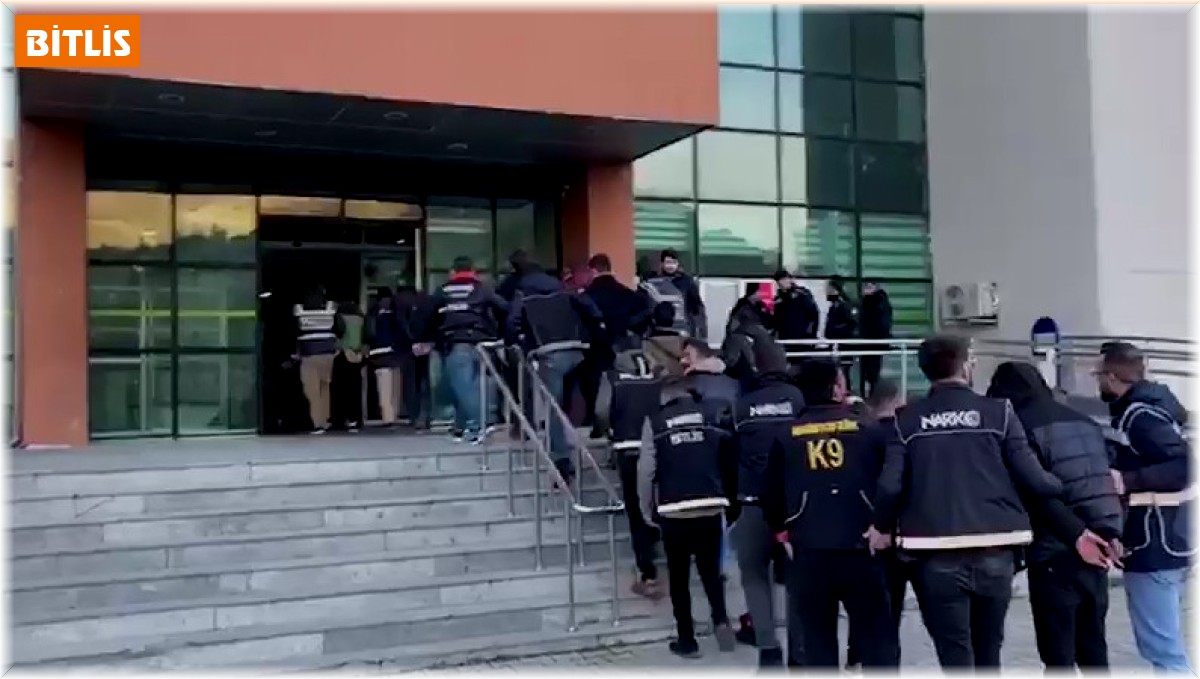 Bitlis merkezli uyuşturucu operasyonu 16 şüpheli yakalandı
