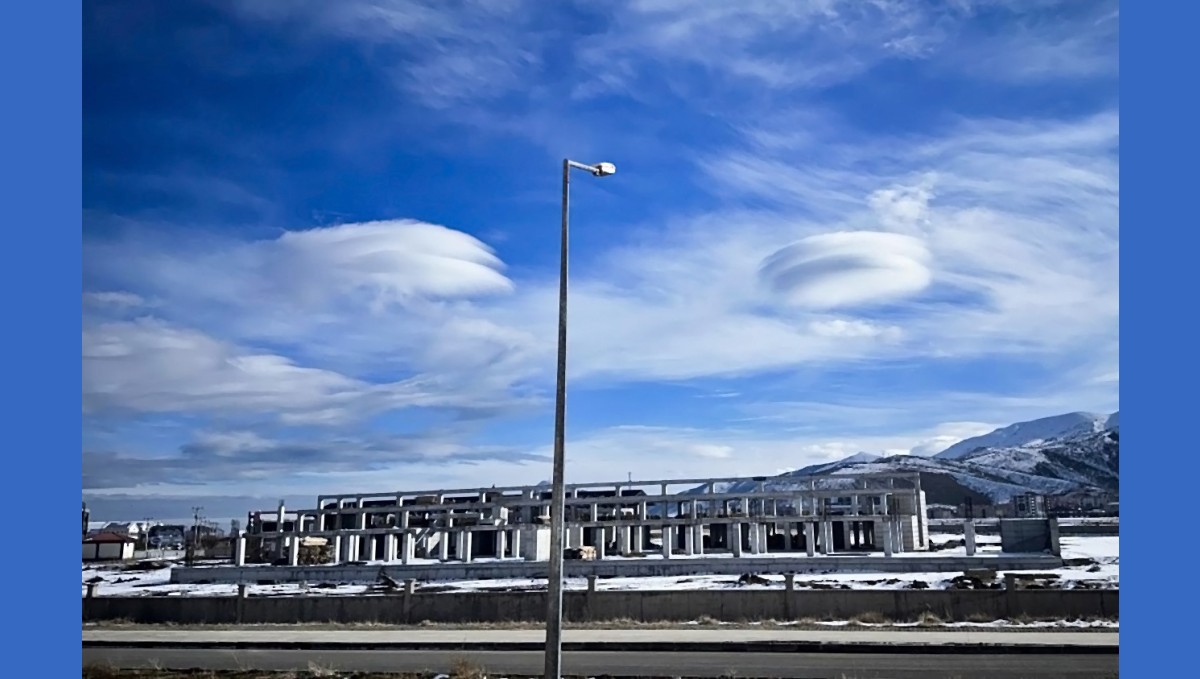 Bitlis semalarında lentiküler bulut görüntülendi