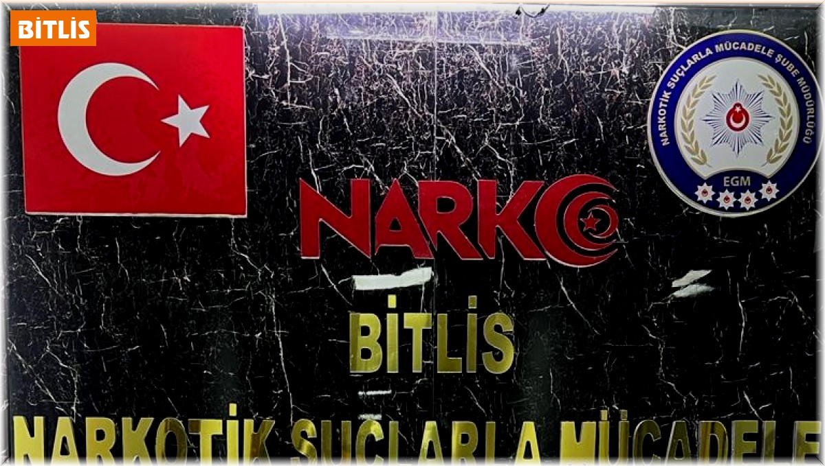 Bitlis'te 1 kilo 117 gram metamfetamin ele geçirildi