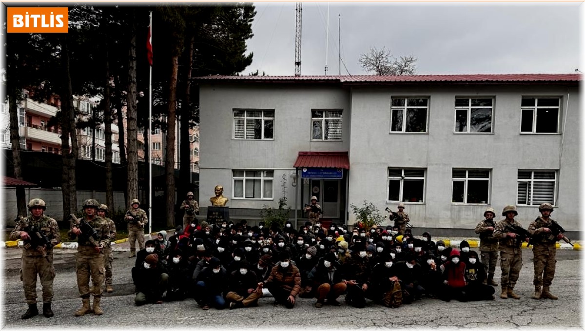 Bitlis'te 130 düzensiz göçmen yakalandı