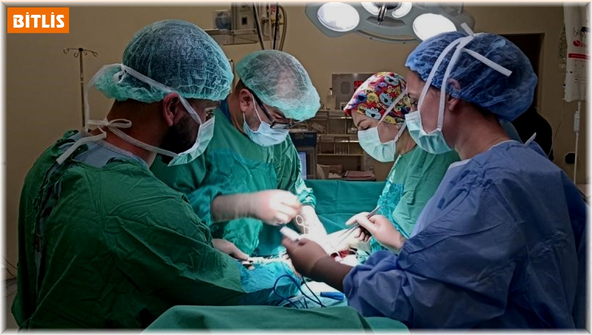 Bitlis'te 15 haftalık gebe hastaya 'Torsiyone Over Kisti' ameliyatı