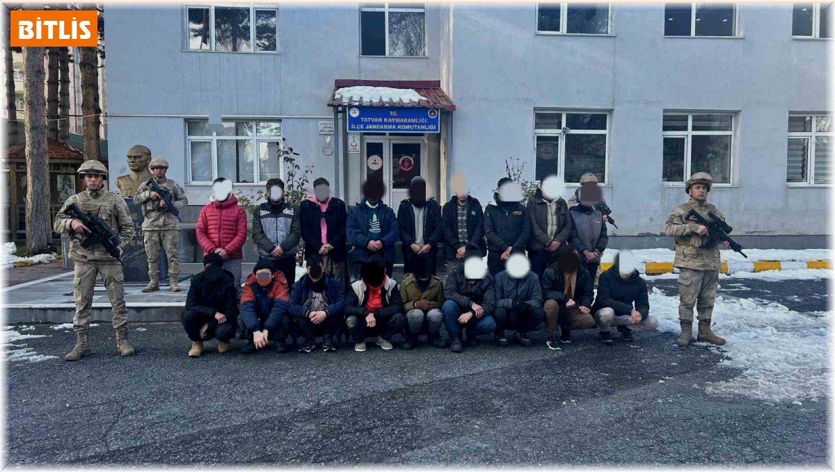 Bitlis'te 18 kaçak göçmen yakalandı