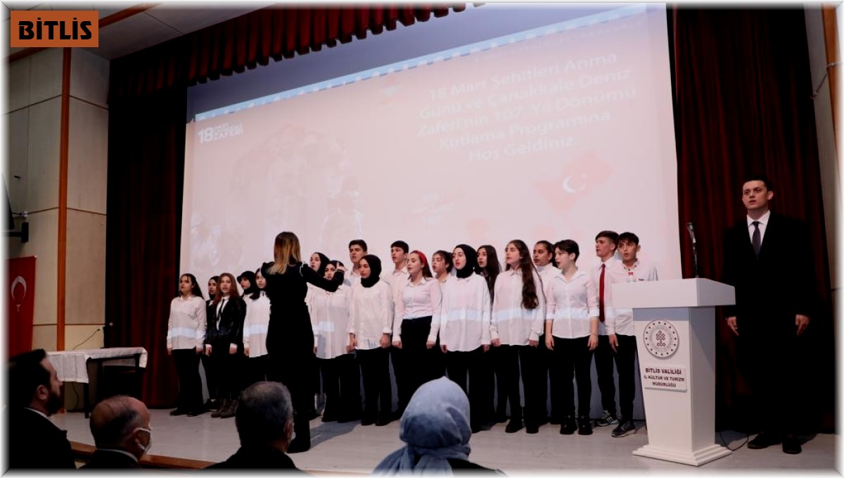 Bitlis'te '18 Mart Çanakkale Zaferi ve Şehitleri Anma Günü' programı