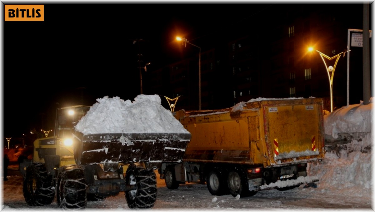 Bitlis'te 2 bin 500 kamyon kar taşındı