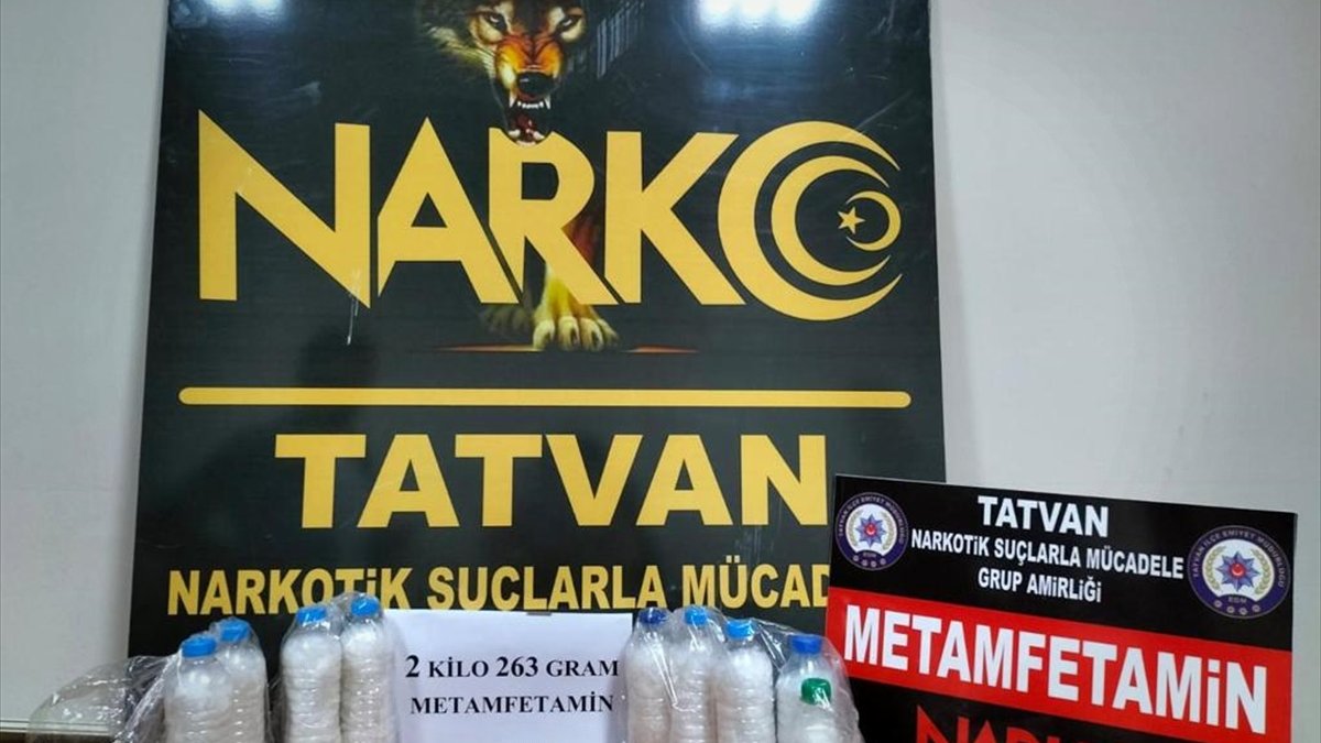 Bitlis'te 2 kilo 263 gram sentetik uyuşturucu ele geçirildi