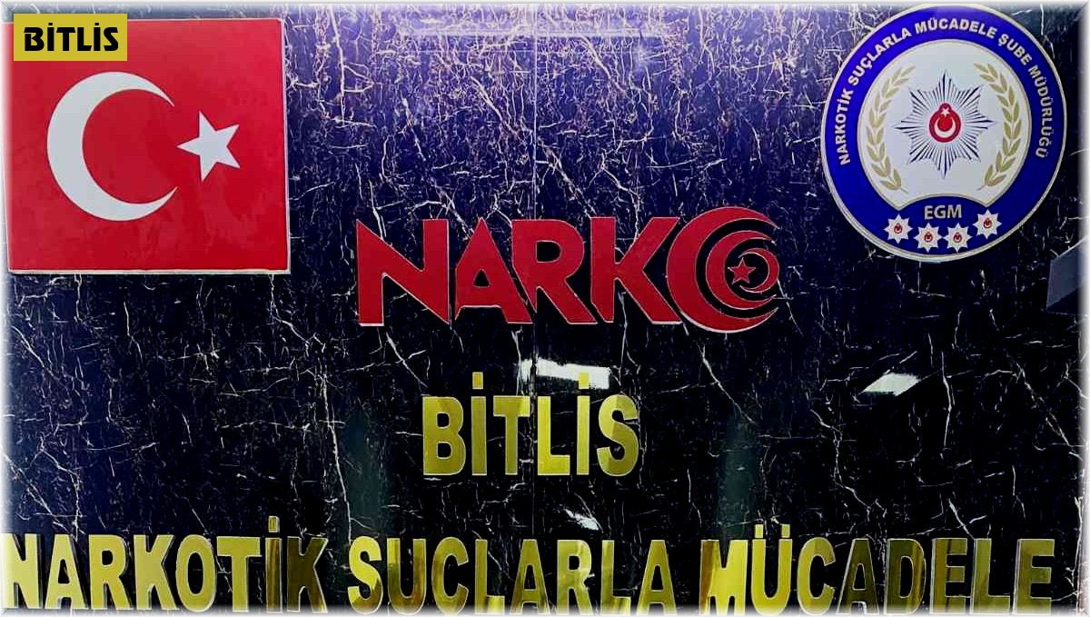 Bitlis'te 3 kilo 50 gram metanfetamin ele geçirildi