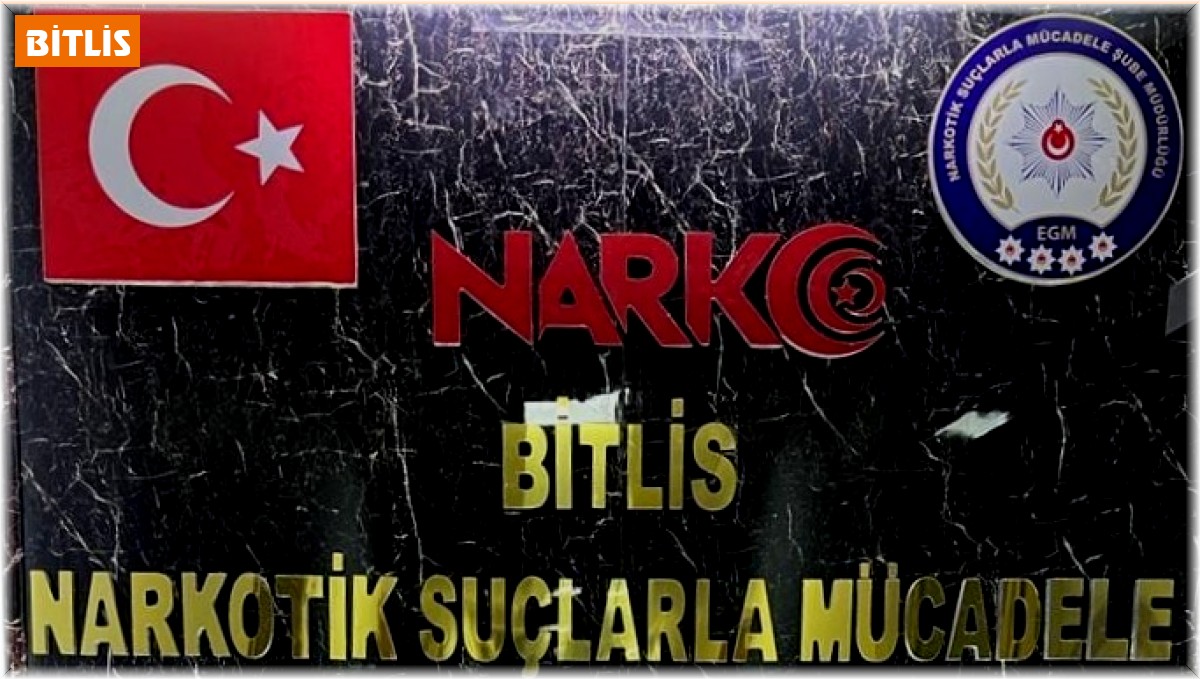 Bitlis'te 30 kilo esrar ele geçirildi