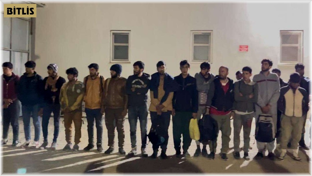 Bitlis'te 42 düzensiz göçmen yakalandı
