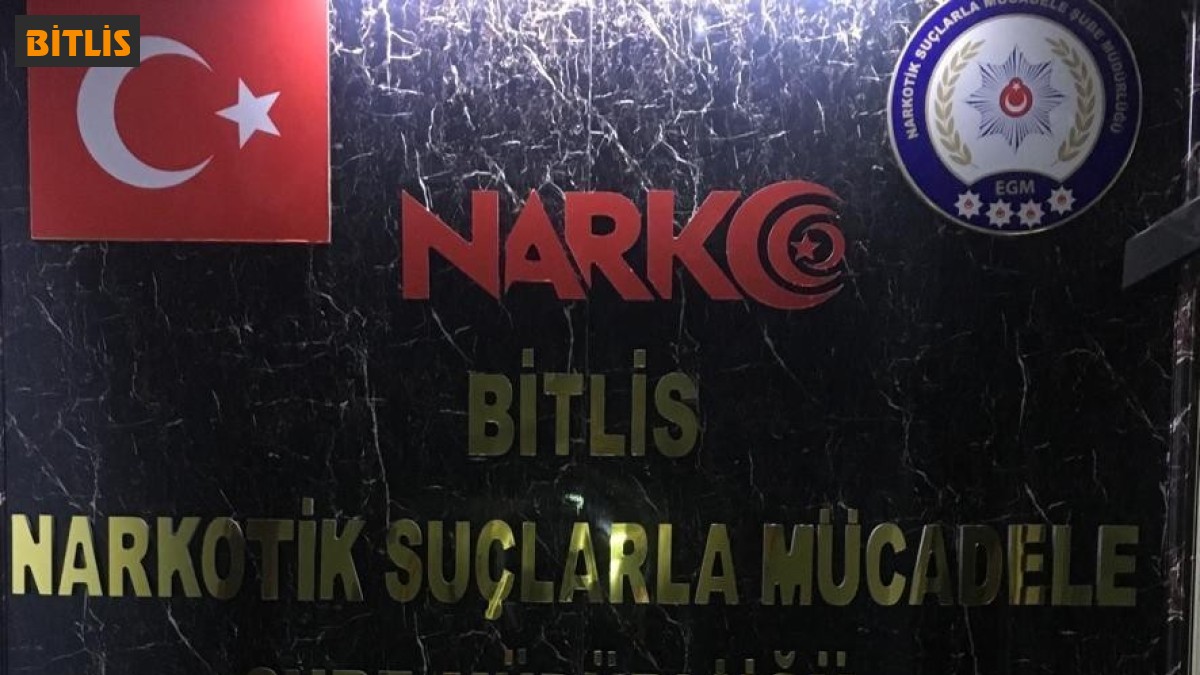 Bitlis'te 5 kilo metanfetamin ele geçirildi