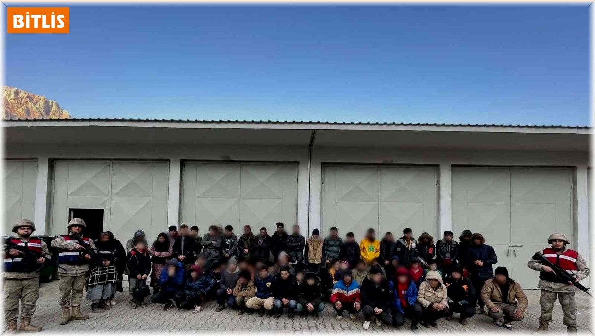 Bitlis'te 60 düzensiz göçmen ve iki organizatör yakalandı