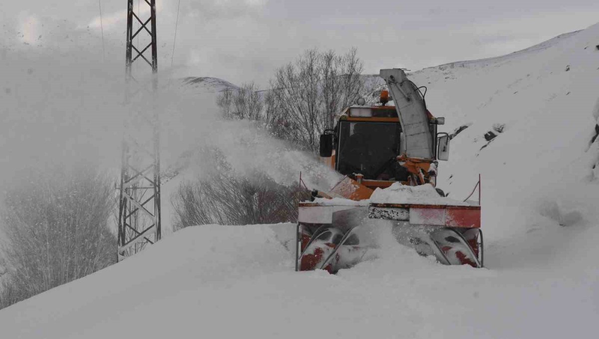 Bitlis'te 6,5 metrelik kar yağışına rağmen 20 bin kilometre yol açıldı