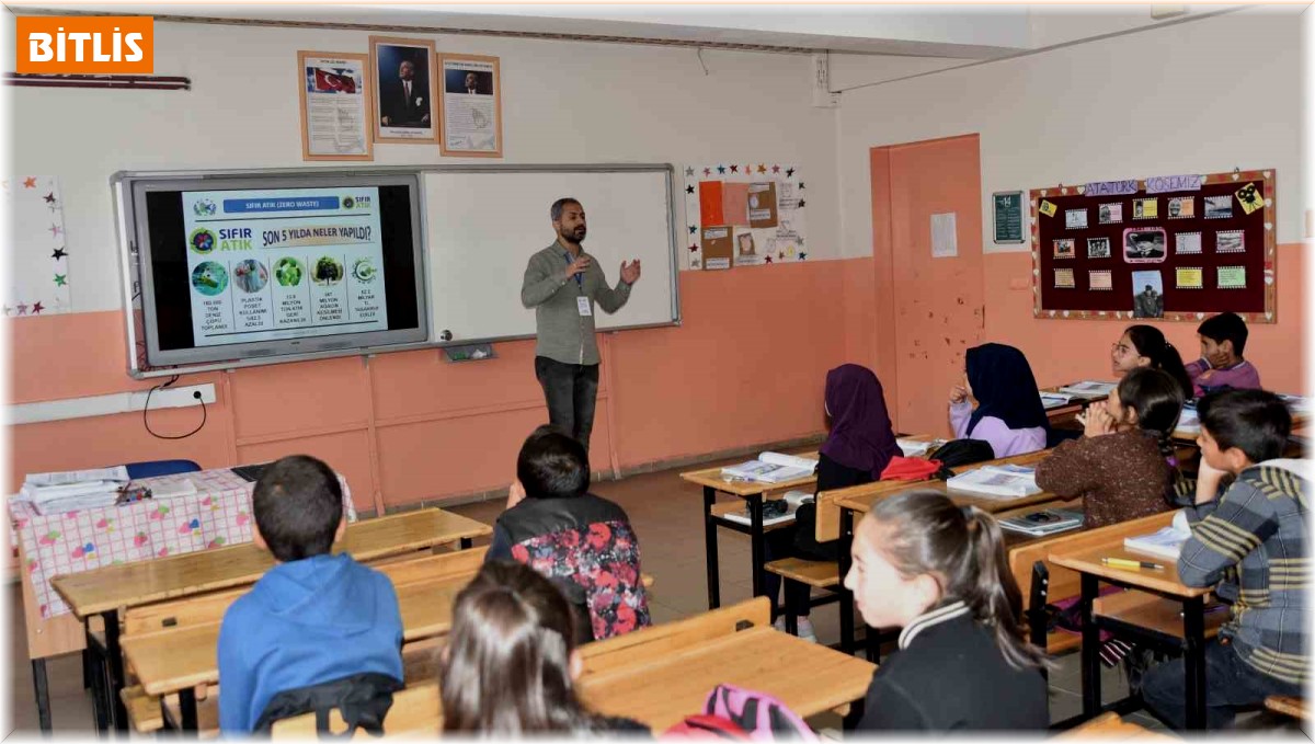 Bitlis'te 8 bin öğrenciye 'Çevre Bilinci ve Sıfır Atık' eğitimi verildi
