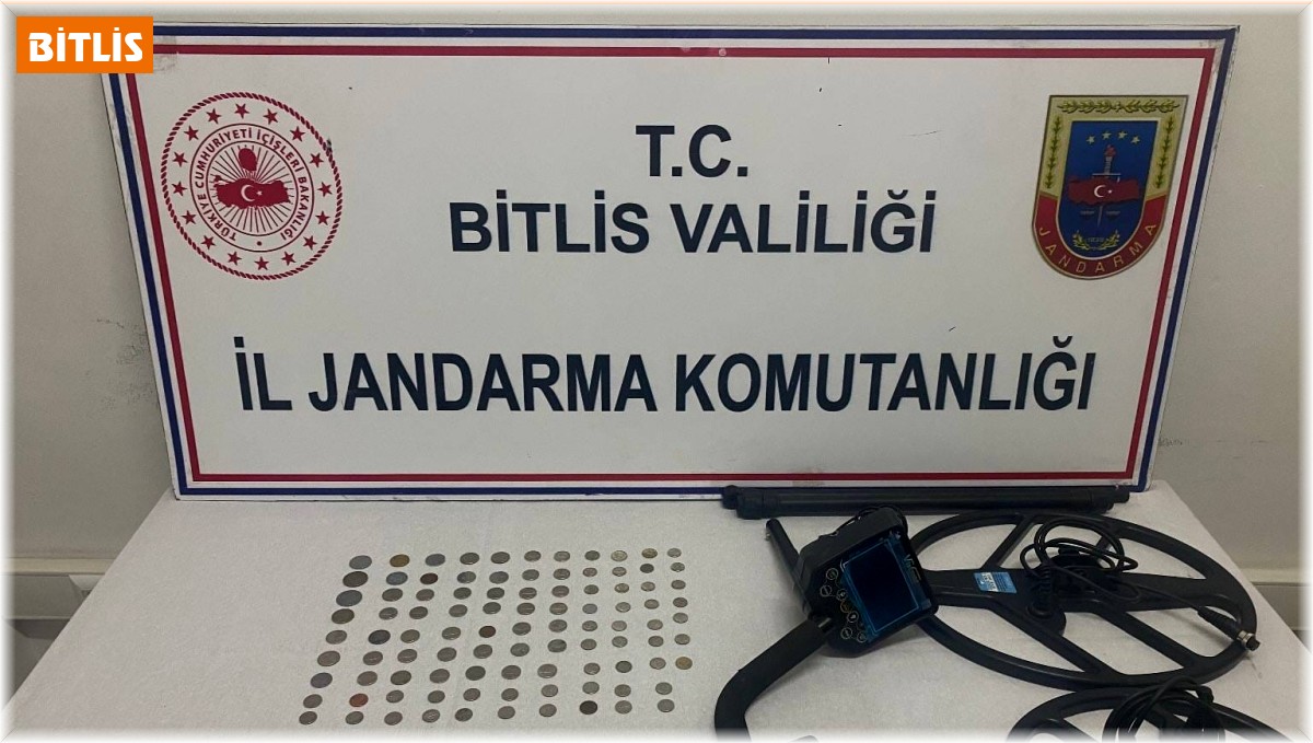Bitlis'te 97 adet sikke ele geçirildi