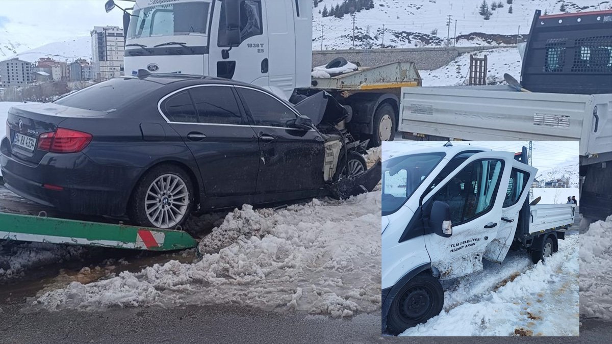 Bitlis'te çevre yolunda korkutan kaza: 7 kişi yaralandı