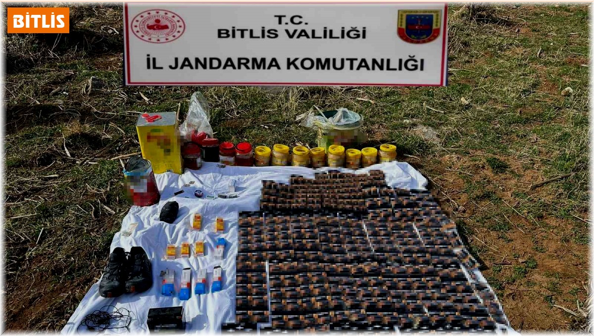 Bitlis'te çok sayıda ilaç ve yaşam malzemesi ele geçirildi