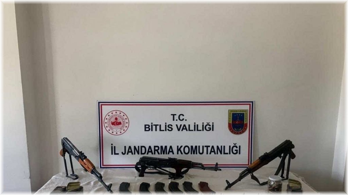 Bitlis'te çok sayıda mühimmat ele geçirildi