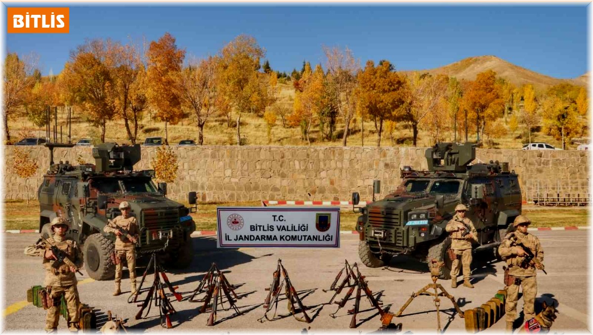 Bitlis'te çok sayıda silah ve mühimmat ele geçirildi