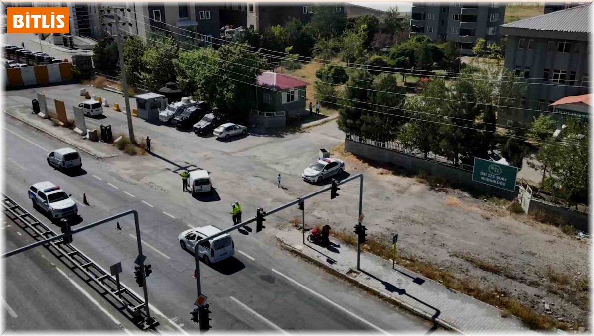 Bitlis'te dron destekli trafik denetimi yapıldı