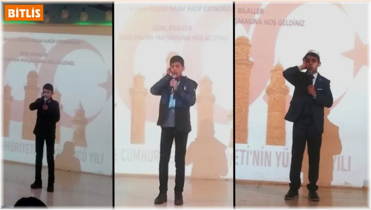 Bitlis'te 'Genç Bilaller Ezan Okuma Yarışması' Düzenlendi