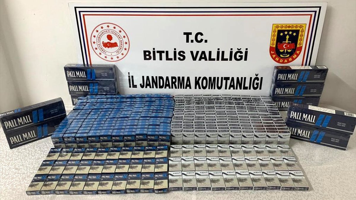 Bitlis'te jandarma ekipleri 865 paket kaçak sigara ele geçirdi