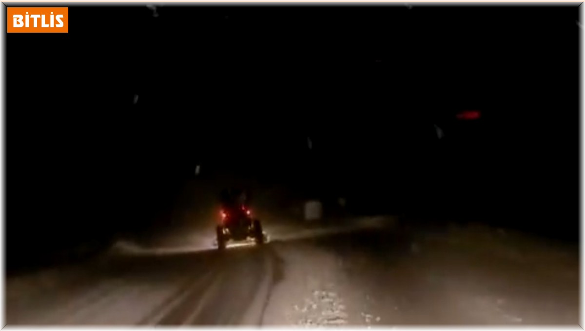 Bitlis'te kar yağışı etkili olmaya başladı