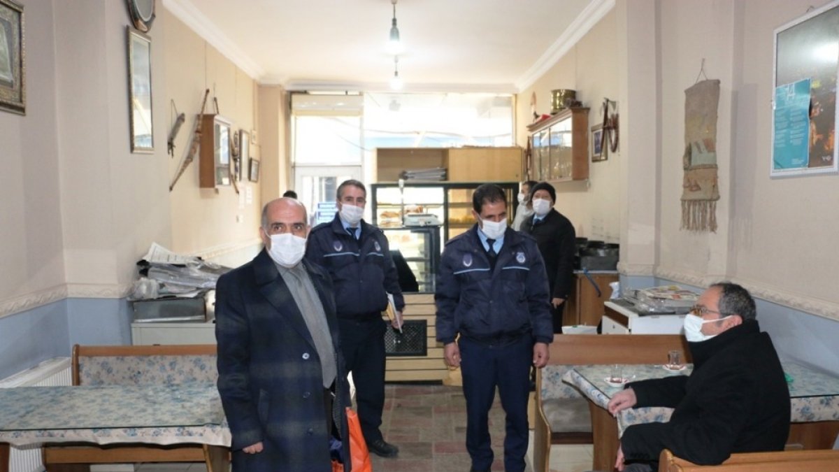 Bitlis'te maske ve sosyal mesafe denetimi