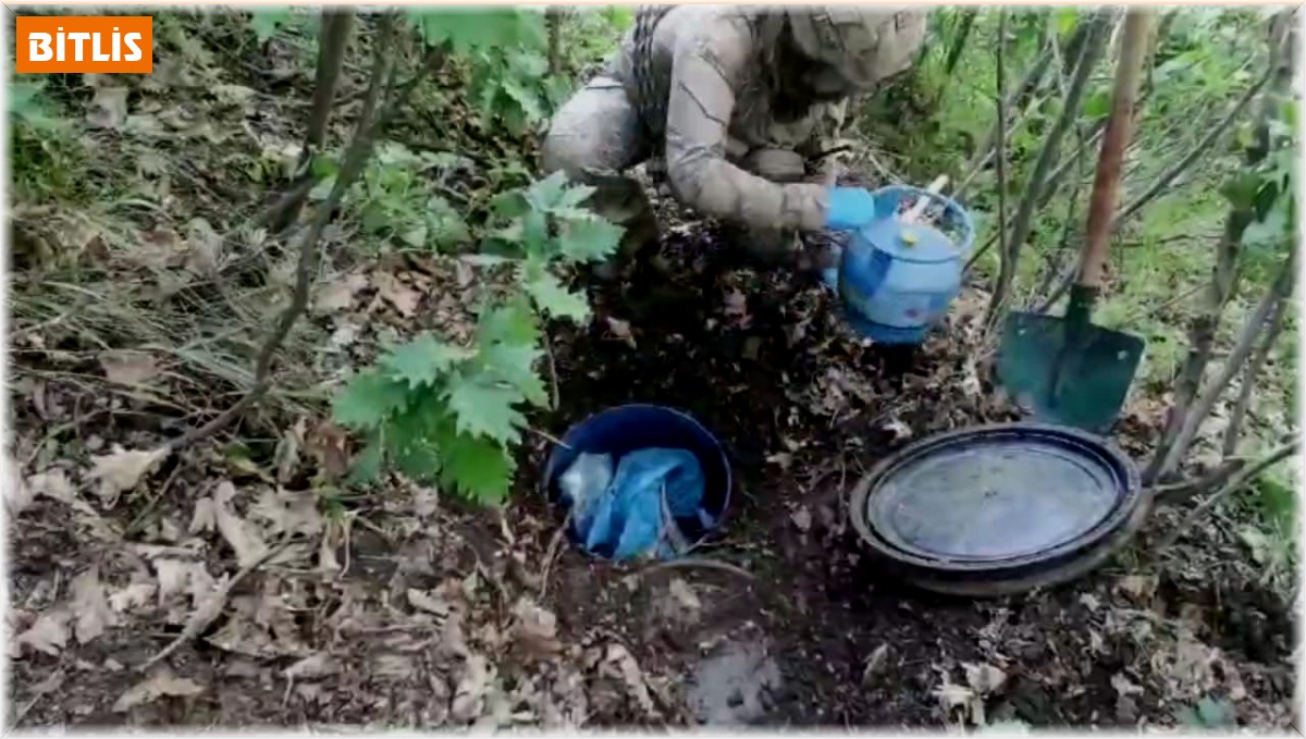 Bitlis'te patlayıcı ve yaşam malzemesi ele geçirildi