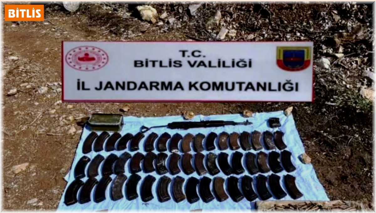Bitlis'te silah ve çok sayıda mühimmat ele geçirildi