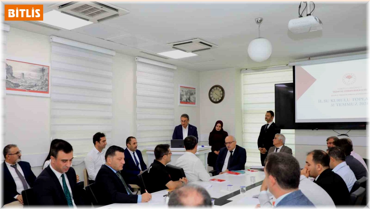 Bitlis'te su kurulu toplantısı yapıldı