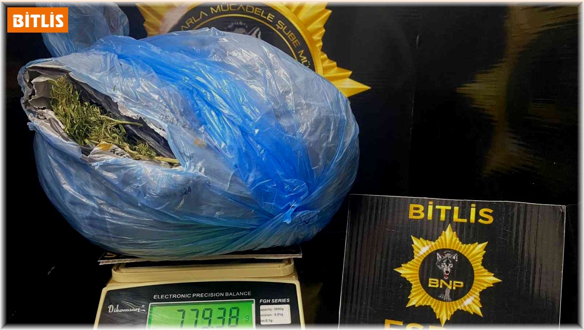 Bitlis'te uyuşturucu operasyonu