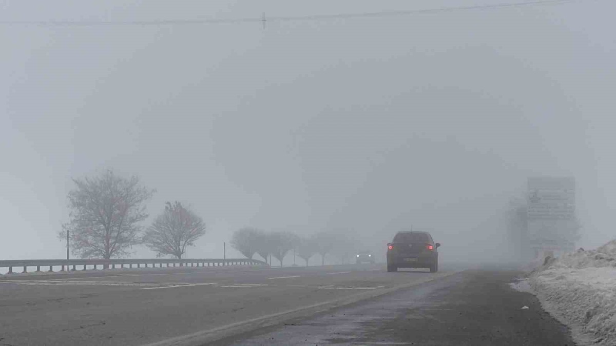 Bitlis'te yoğun sis ve buzlanma