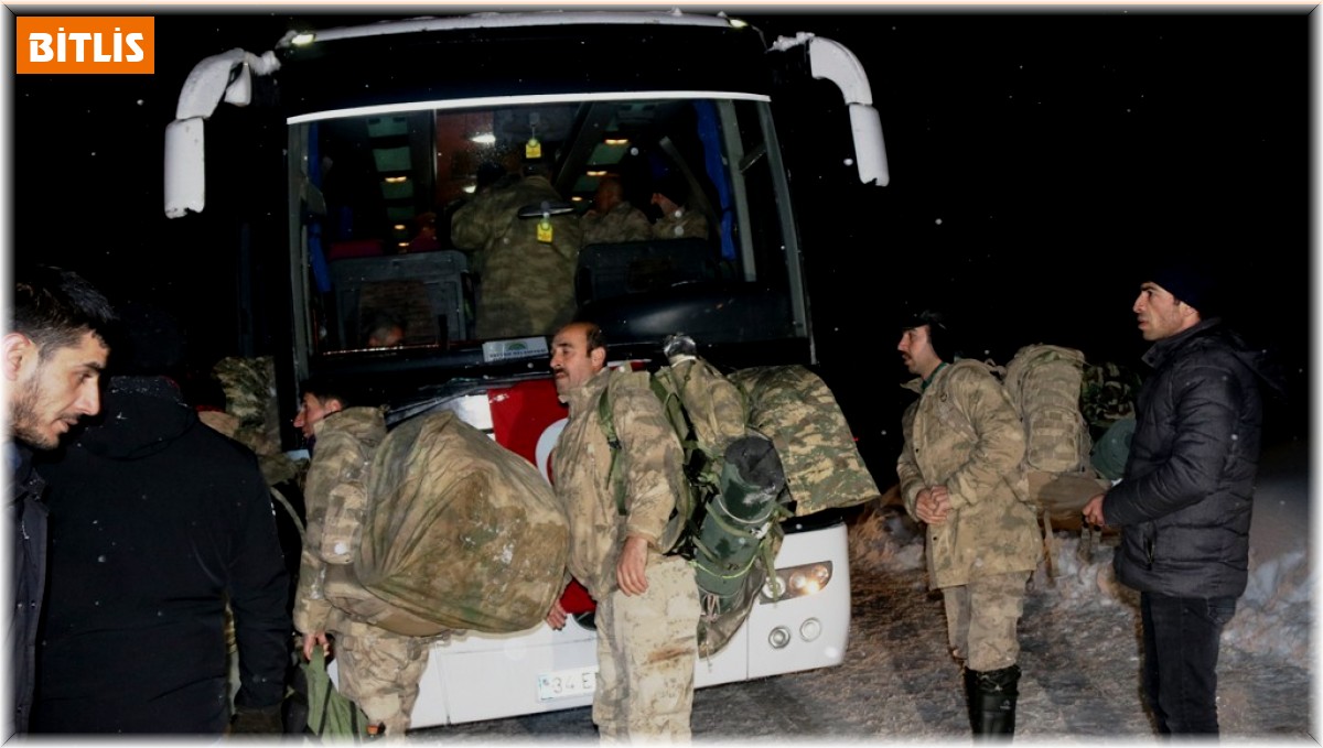 Bitlis'ten deprem bölgelerine 540 güvenlik gücü sevk edildi