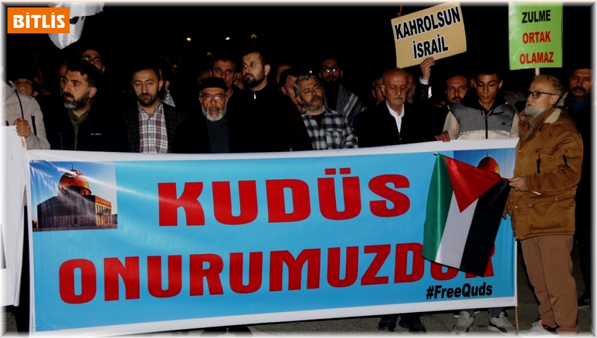 Bitlis'ten İsrail'e kınama