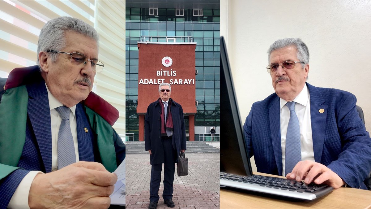 Bitlisli avukat Enver Derin, 49 yıldır mesleğini ilk günkü heyecanla sürdürüyor