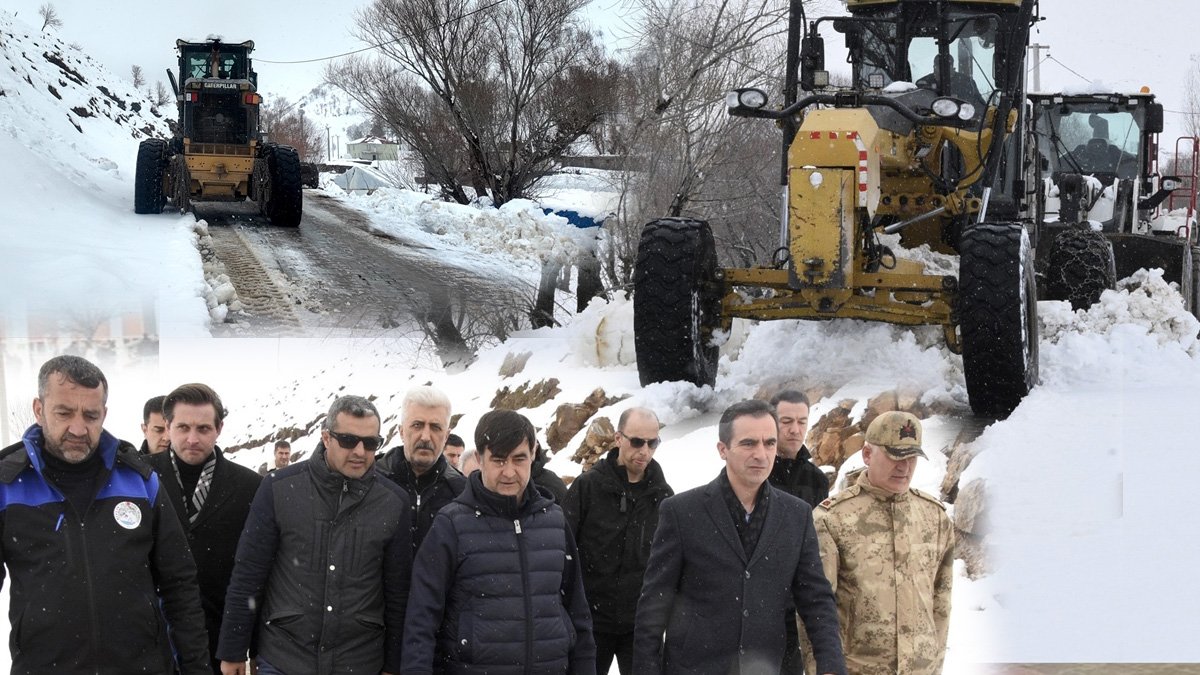 Bitlis’te kış boyunca 9,5 metre kar yağdı, ekipler ilkbaharda da sahada